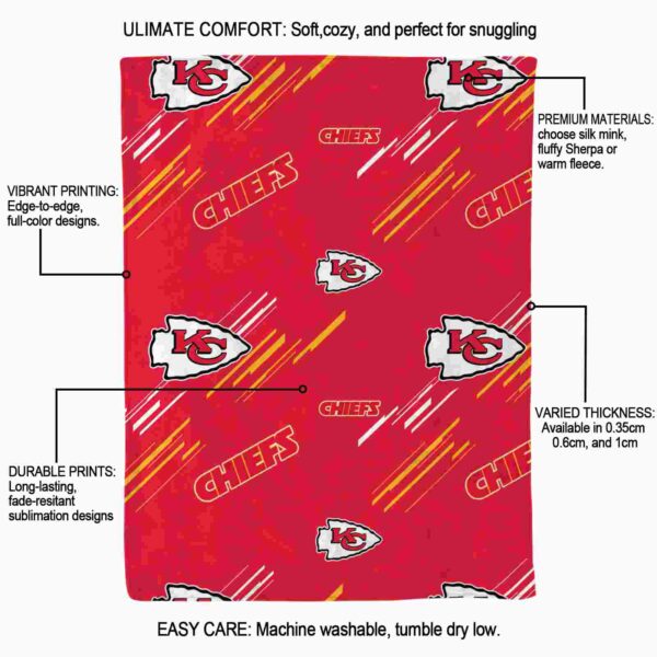 kansas city chiefs fan spirit red blanket new arrival