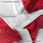 kansas city chiefs fan spirit red blanket premium grade