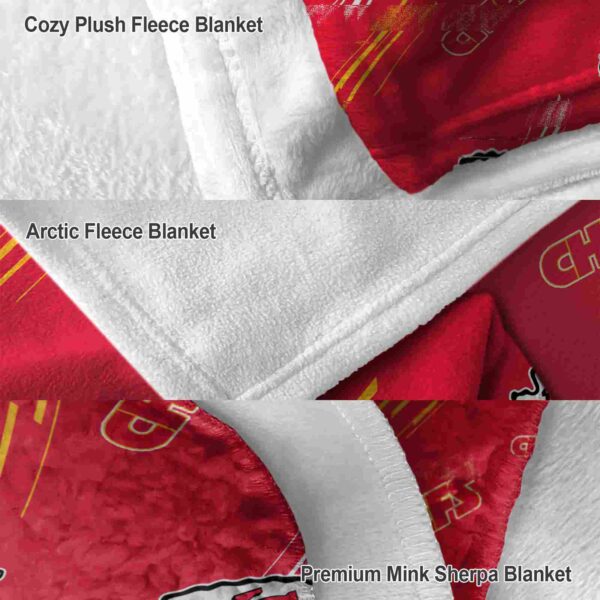 kansas city chiefs fan spirit red blanket premium grade