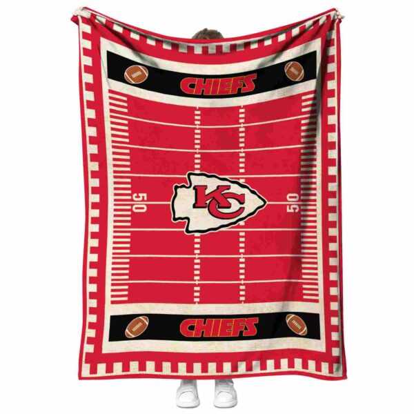 kansas city chiefs football field red blanket best selling