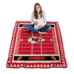 kansas city chiefs football field red blanket high quality