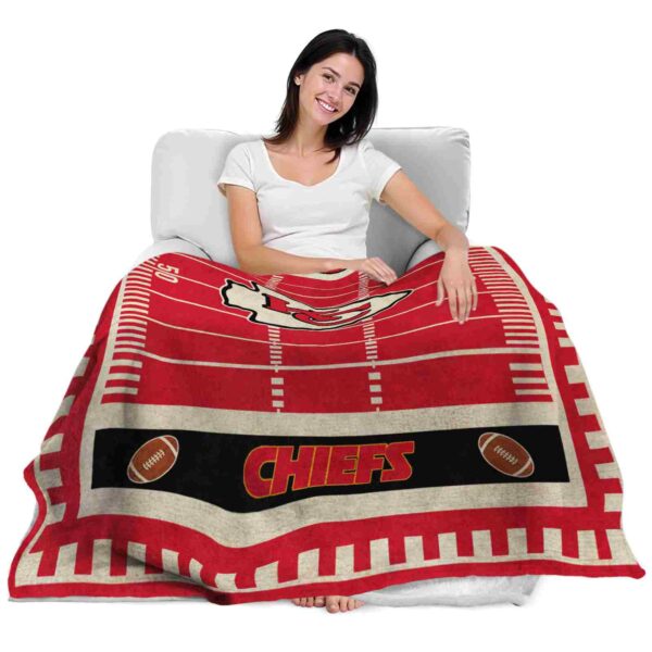 kansas city chiefs football field red blanket latest model