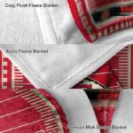 kansas city chiefs football field red blanket premium grade