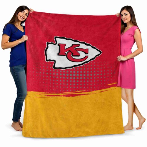 kansas city chiefs gradient dots red blanket fashion forward
