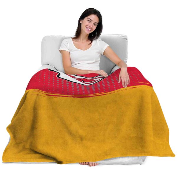 kansas city chiefs gradient dots red blanket latest model