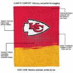 kansas city chiefs gradient dots red blanket new arrival