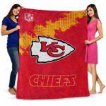 kansas city chiefs grunge texture red blanket best selling