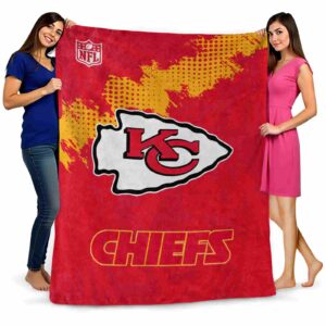 kansas city chiefs grunge texture red blanket fashion forward