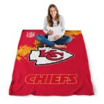 kansas city chiefs grunge texture red blanket best selling