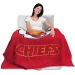 kansas city chiefs grunge texture red blanket best selling