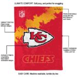 kansas city chiefs grunge texture red blanket best selling