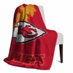 kansas city chiefs grunge texture red blanket best selling