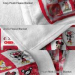 kansas city chiefs mickey minnie red white blanket best selling