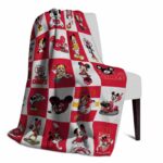 kansas city chiefs mickey minnie red white blanket best selling