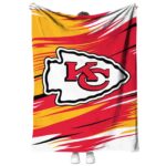 kansas city chiefs paint streaks red white blanket best selling