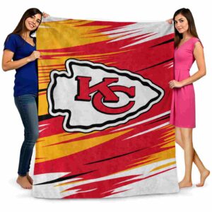 kansas city chiefs paint streaks red white blanket fashion forward