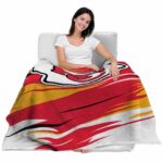 kansas city chiefs paint streaks red white blanket latest model