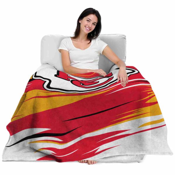 kansas city chiefs paint streaks red white blanket latest model