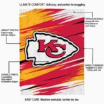 kansas city chiefs paint streaks red white blanket new arrival