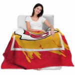 kansas city chiefs splatter effect red blanket latest model