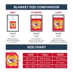 kansas city chiefs splatter effect red blanket trendy