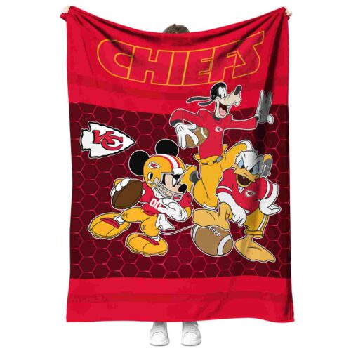 kansas city chiefs three musketeers red blanket best selling