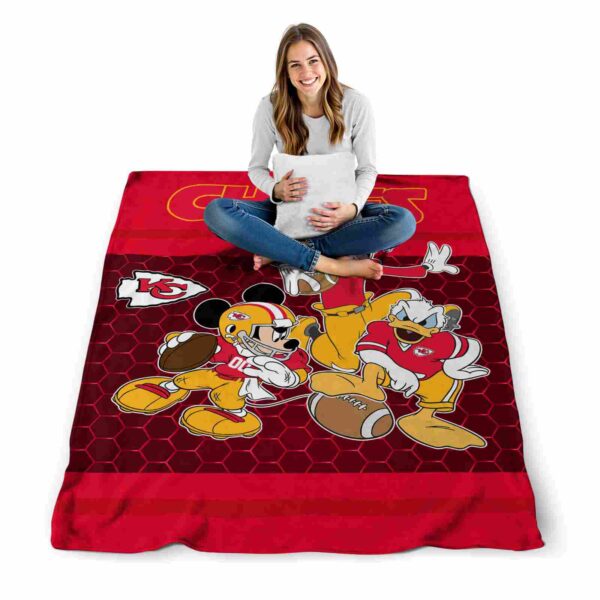 kansas city chiefs three musketeers red blanket high quality