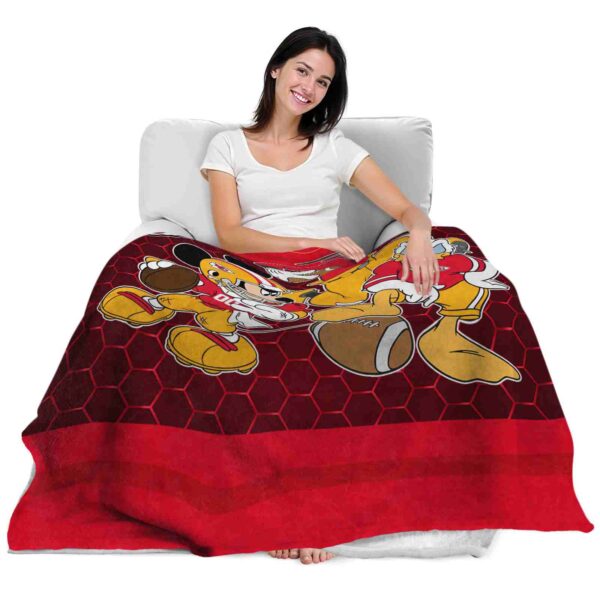 kansas city chiefs three musketeers red blanket latest model