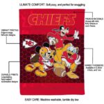 kansas city chiefs three musketeers red blanket new arrival