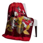 kansas city chiefs three musketeers red blanket top rated