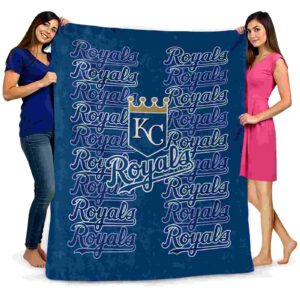 kansas city royals fan pride royal blue blanket fashion forward