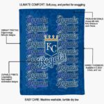kansas city royals fan pride royal blue blanket new arrival