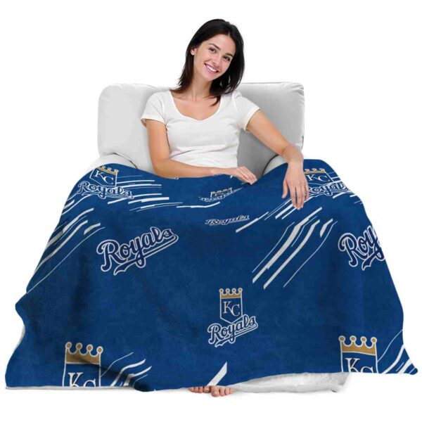 kansas city royals fan spirit royal blue blanket latest model