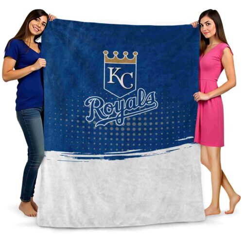 kansas city royals gradient dots royal blue blanket fashion forward