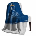 kansas city royals gradient dots royal blue blanket top rated