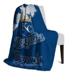 kansas city royals grunge texture royal blue blanket top rated