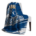 kansas city royals paint streaks royal blue white blanket best selling