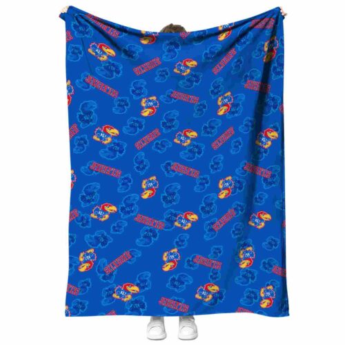 kansas jayhawks diehard fans blue blanket best selling