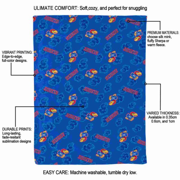 kansas jayhawks diehard fans blue blanket new arrival