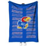 kansas jayhawks fan pride blue blanket best selling