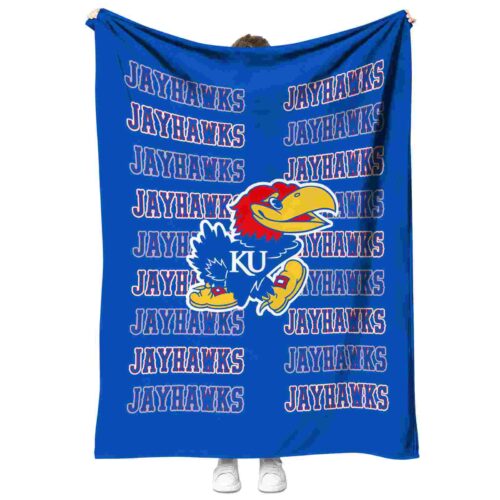 kansas jayhawks fan pride blue blanket best selling