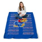 kansas jayhawks fan pride blue blanket best selling