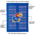 kansas jayhawks fan pride blue blanket best selling