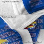 kansas jayhawks fan pride blue blanket best selling