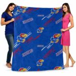 kansas jayhawks fan spirit blue blanket best selling