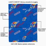 kansas jayhawks fan spirit blue blanket best selling