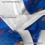 kansas jayhawks fan spirit blue blanket best selling