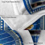 kansas jayhawks football field blue blanket best selling
