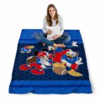 kansas jayhawks three musketeers blue blanket best selling