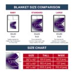 kansas state wildcats diagonal stripes purple blanket best selling